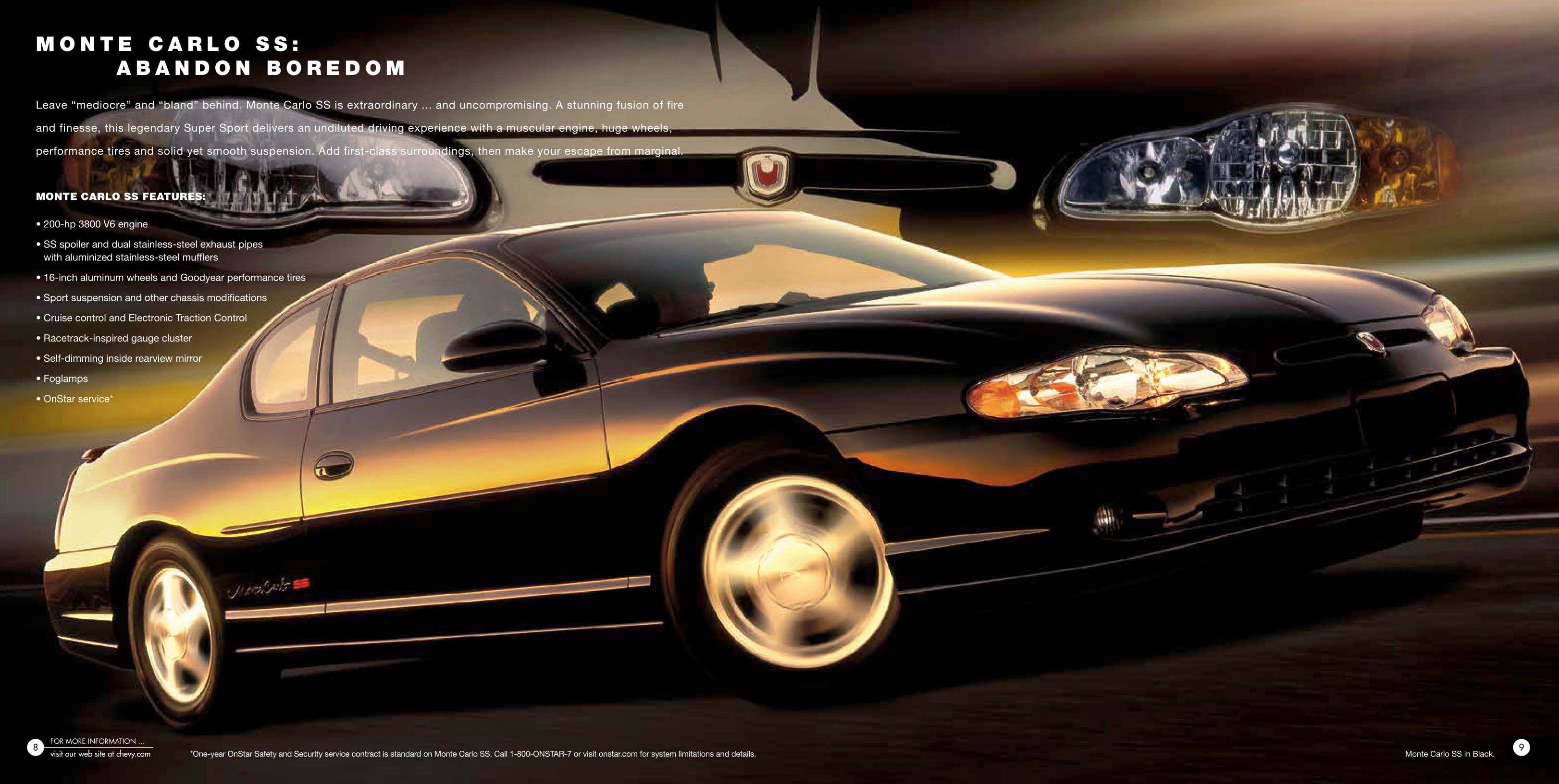 2002 Chevrolet Monte Carlo Brochure Page 19